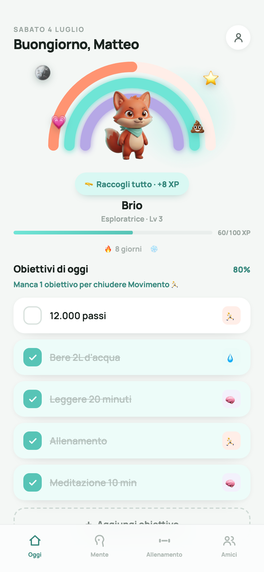 Schermata Oggi